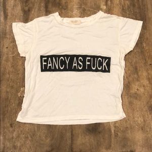 Brandy Melville Cropped Graphic Tee